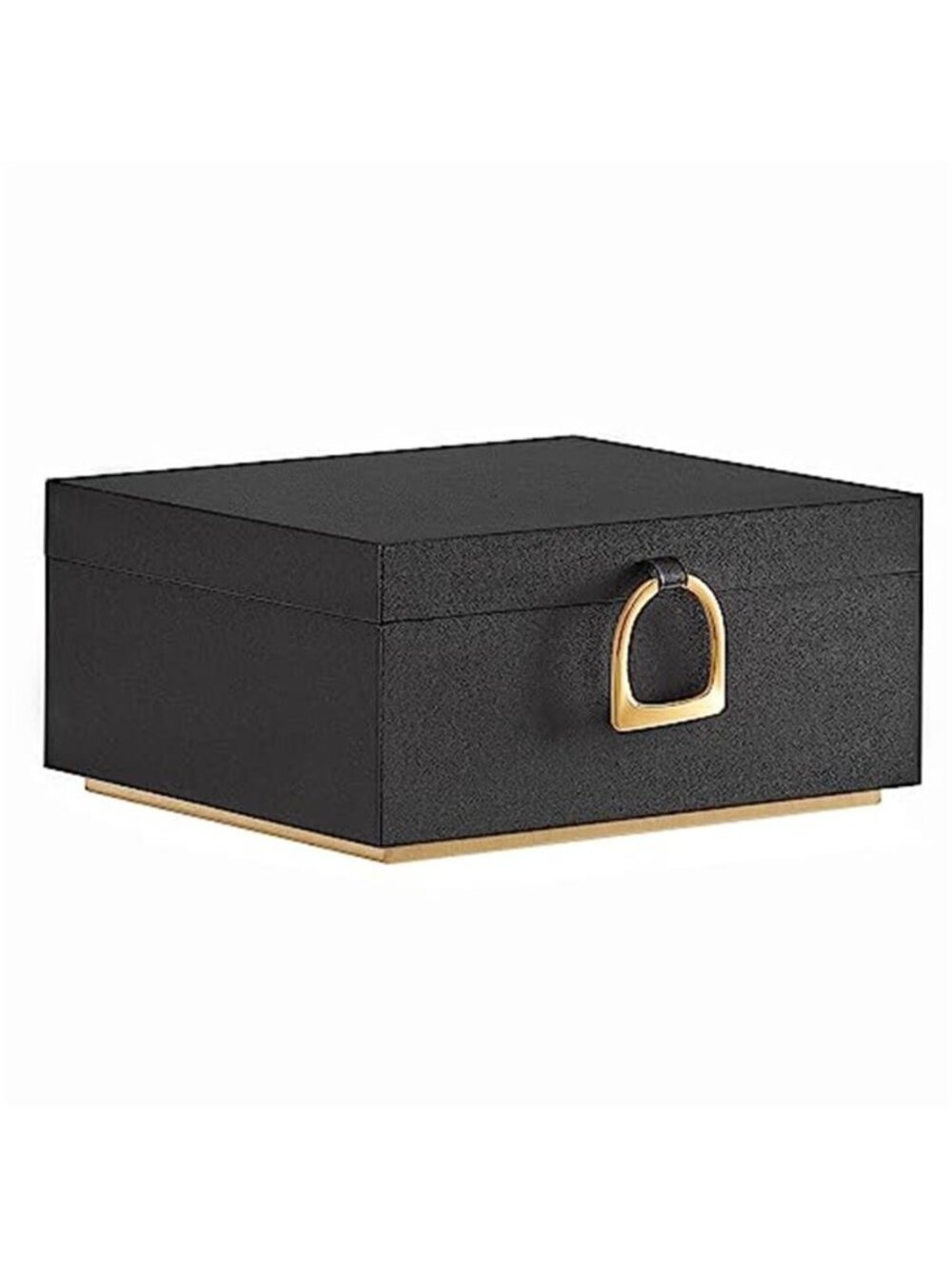 2 Layer Jewelry Box with Handle Removable Tray Floating Effect